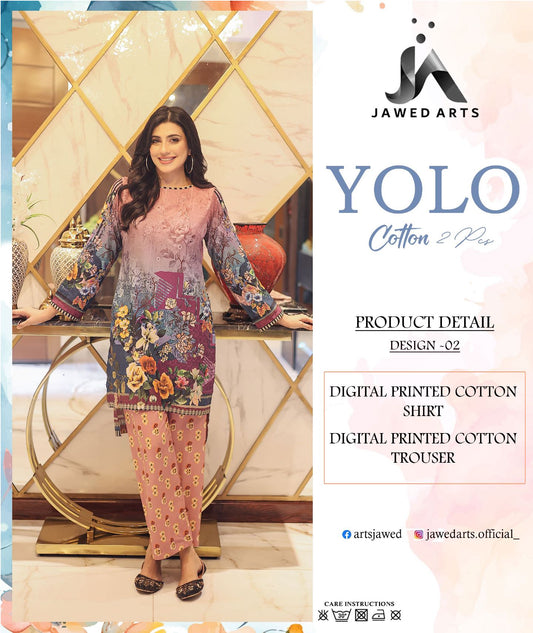 YOLO 100% ORIGINAL COTTON by Jawed Arts 🌷❤️