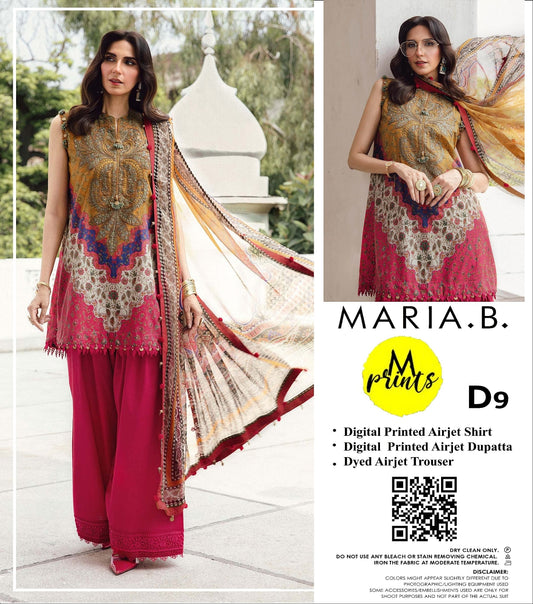 MARIA.B Unstitched Lawn 3 Pieces in Wholesale Price 🔥❤️