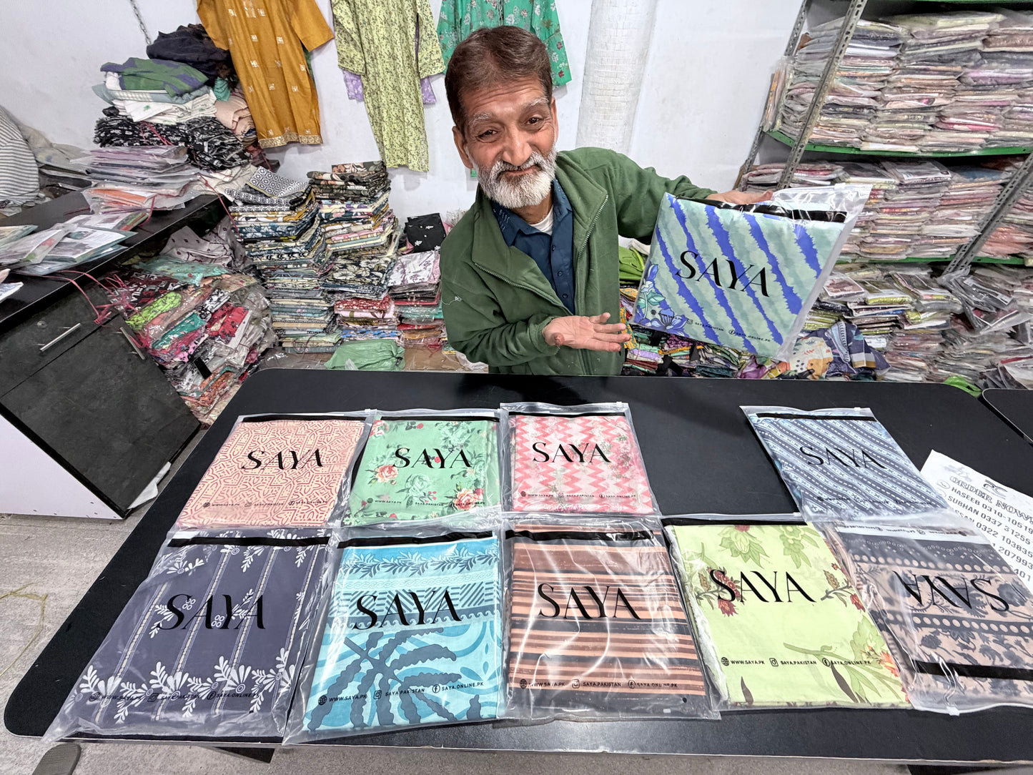 πΈ SAYA πΈ Lawn Unstitched 3 Pieces in Wholesale Price π₯π§‘