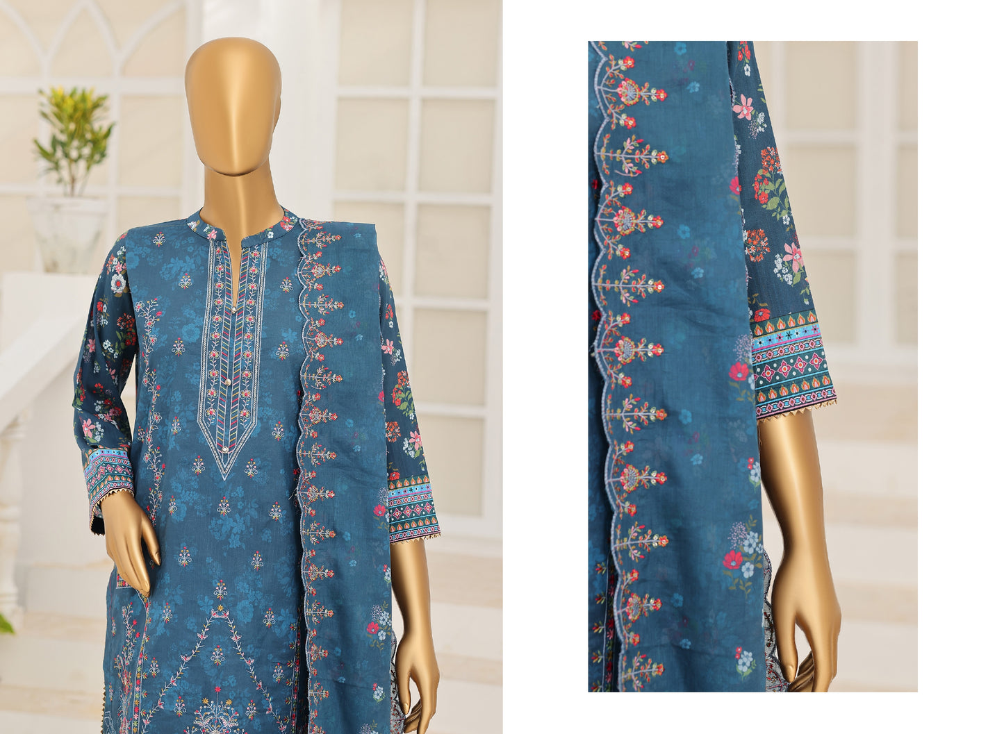 MTF โ FITRUS 3pcs Unstitched Embroidery Collection