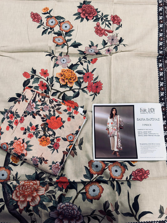 Sana Safinaz Lawn Unstitched 3 Pieces β€οΈπ₯