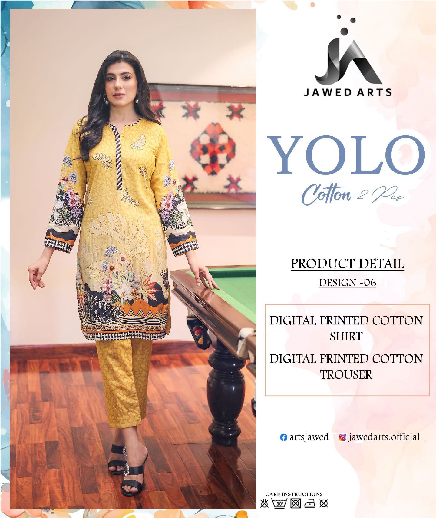 YOLO 100% ORIGINAL COTTON by Jawed Arts 🌷❤️