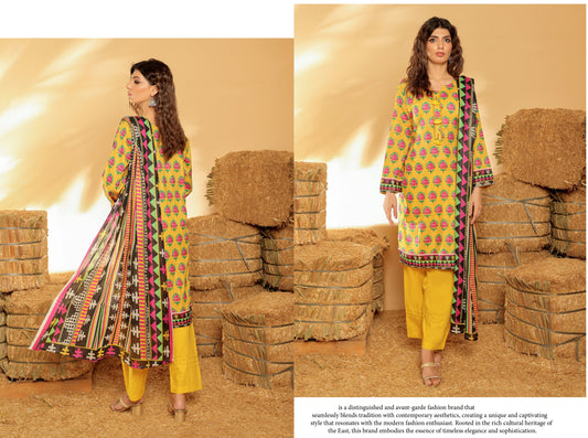 Iris Lawn 3Pcs Unstitched Collection