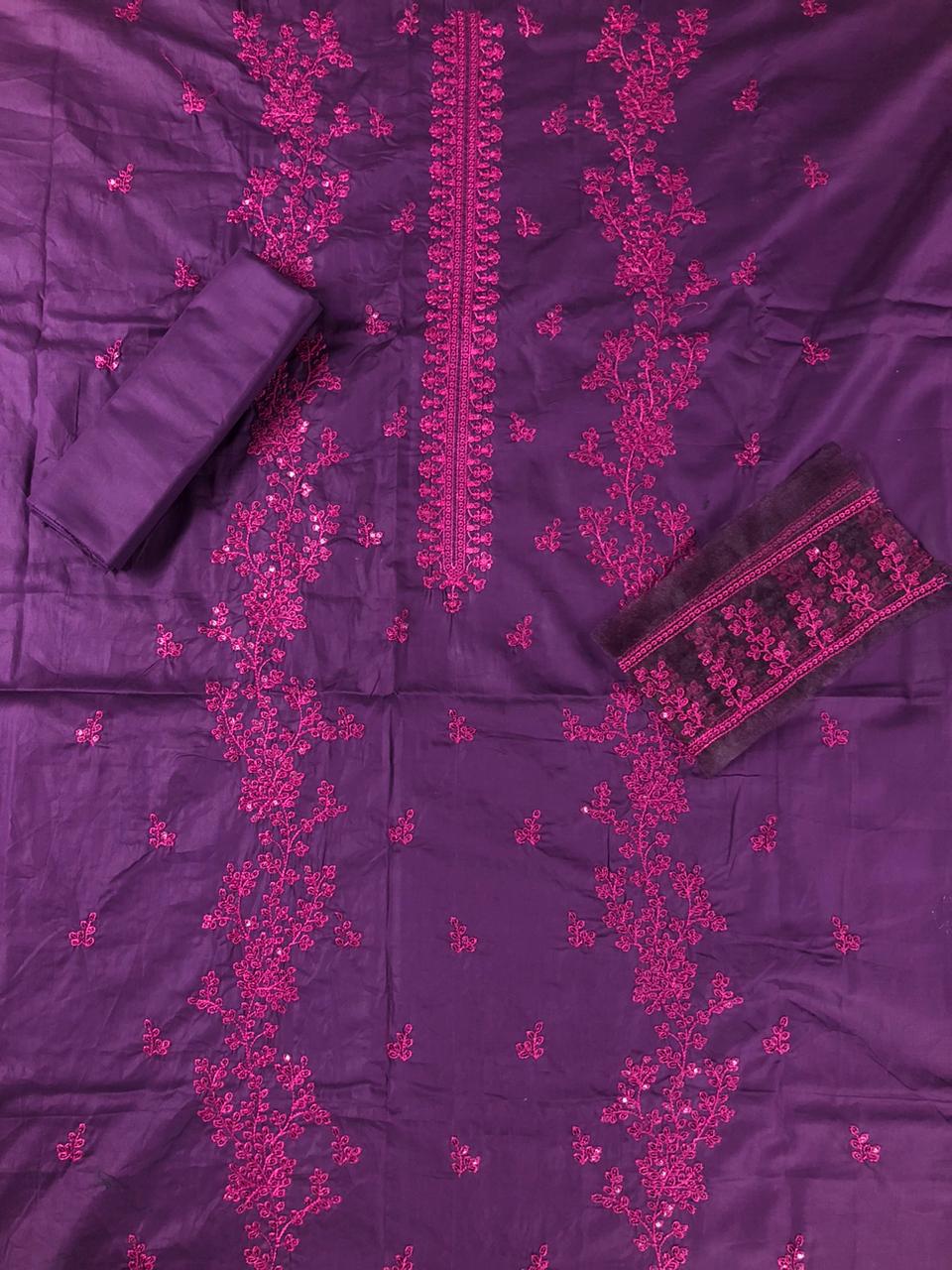 SAQAFAT 2 Piece Embroidered Lawn Suit | 100% Original | Heavy Embroidered Shirt & Dyed Trouser | Premium Lawn Collection 2025