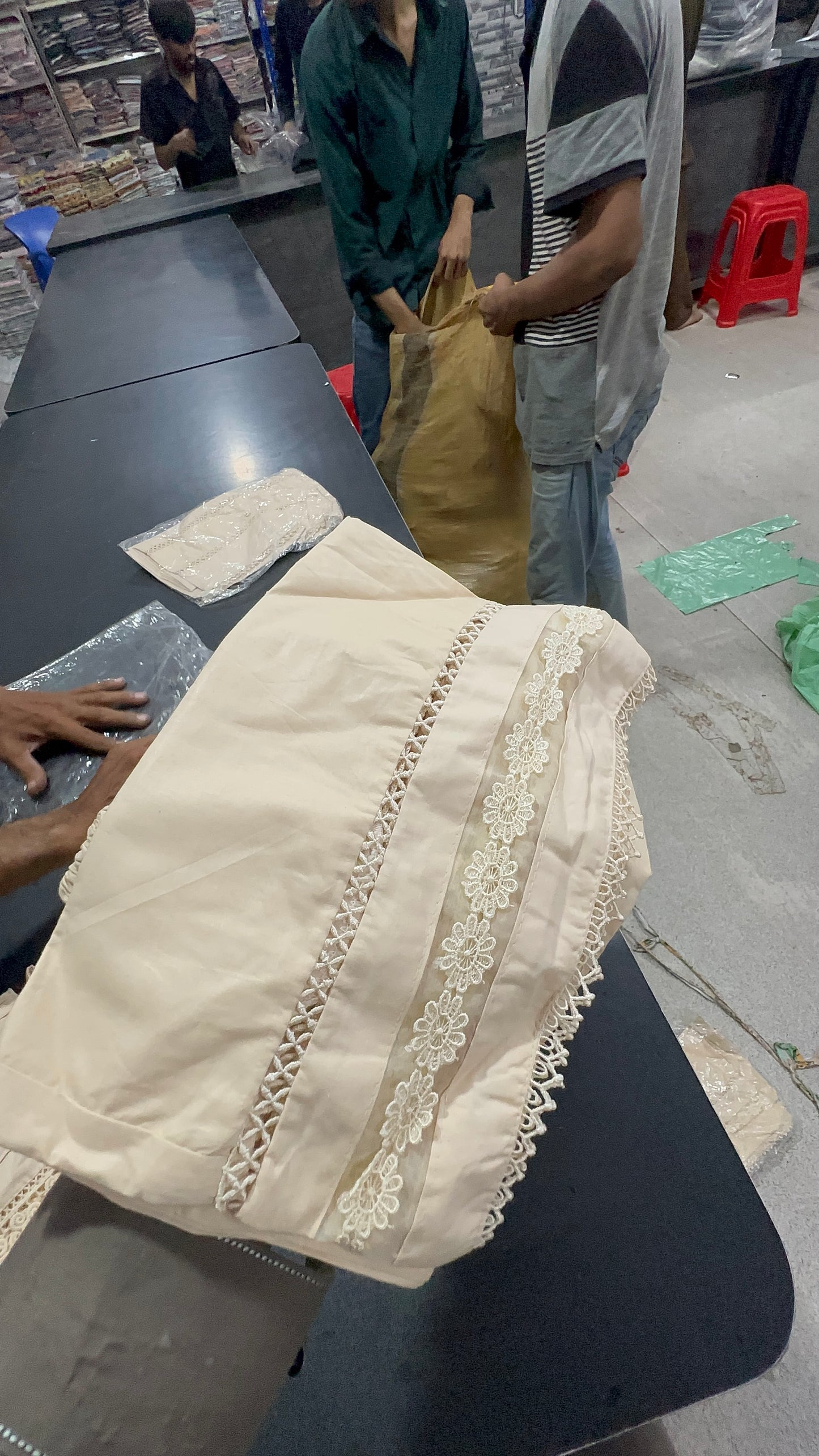 Cotton Stitched Plazo In Skin π€©