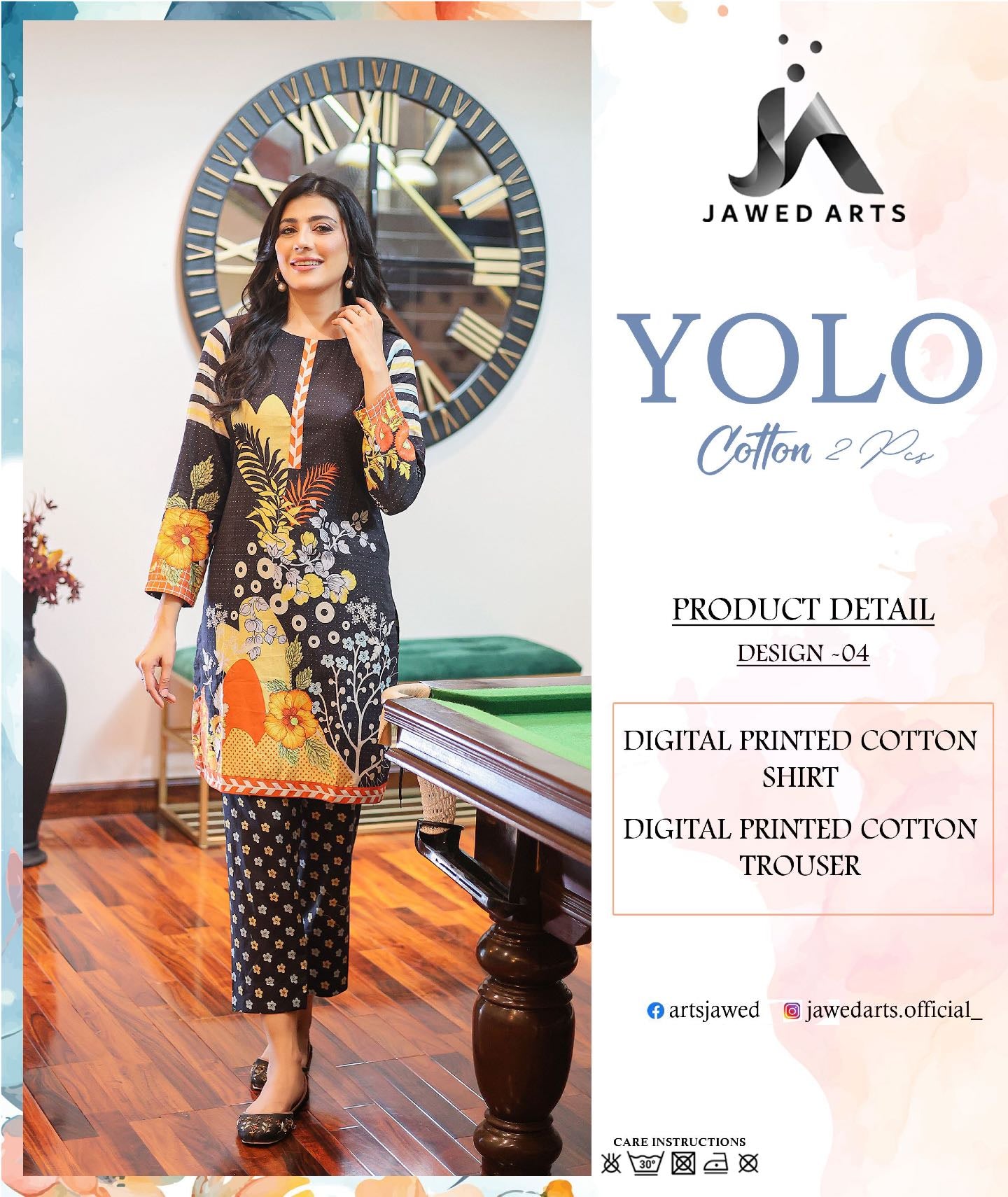 YOLO 100% ORIGINAL COTTON by Jawed Arts 🌷❤️