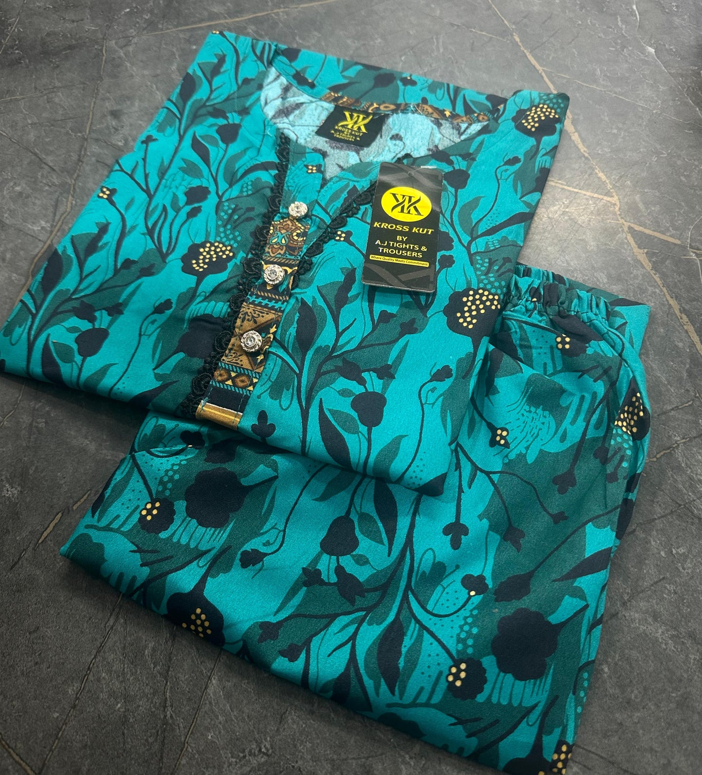 Stitched 2 Pieces Polo Allover Cords Set