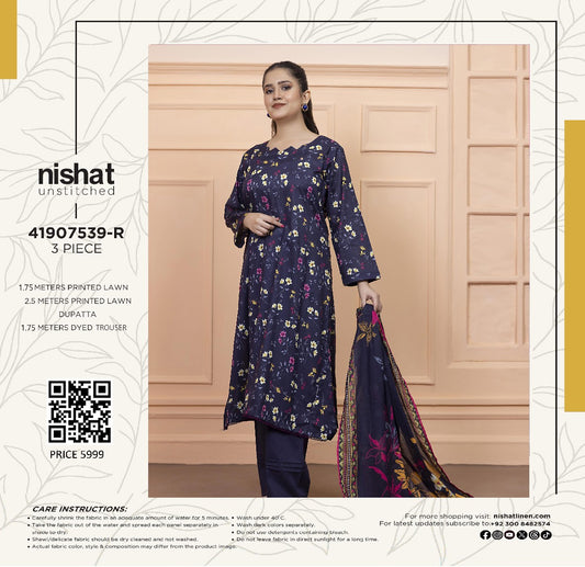 Nishat Printed Camric 3P