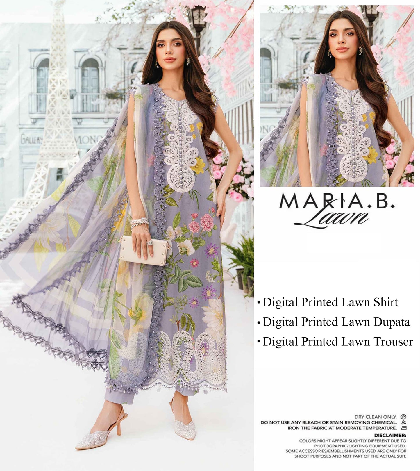 Maria.B Lawn Unstitched 3 Pieces in Wholesale Price 🔥🧡
