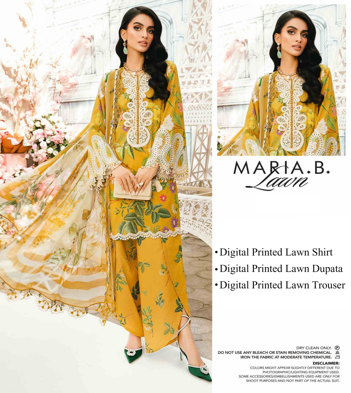Maria.B Lawn Unstitched 3 Pieces in Wholesale Price 🔥🧡