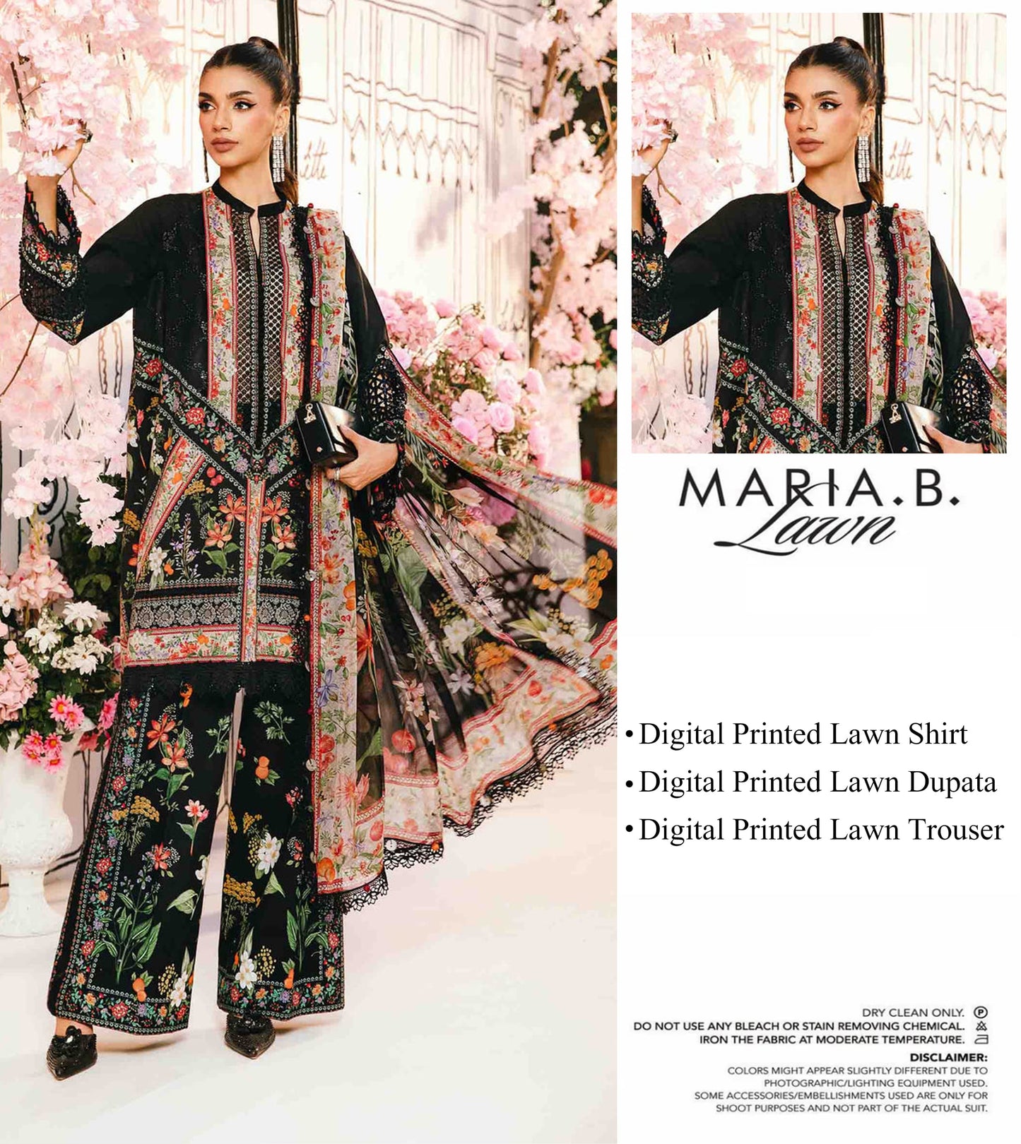 Maria.B Lawn Unstitched 3 Pieces in Wholesale Price 🔥🧡