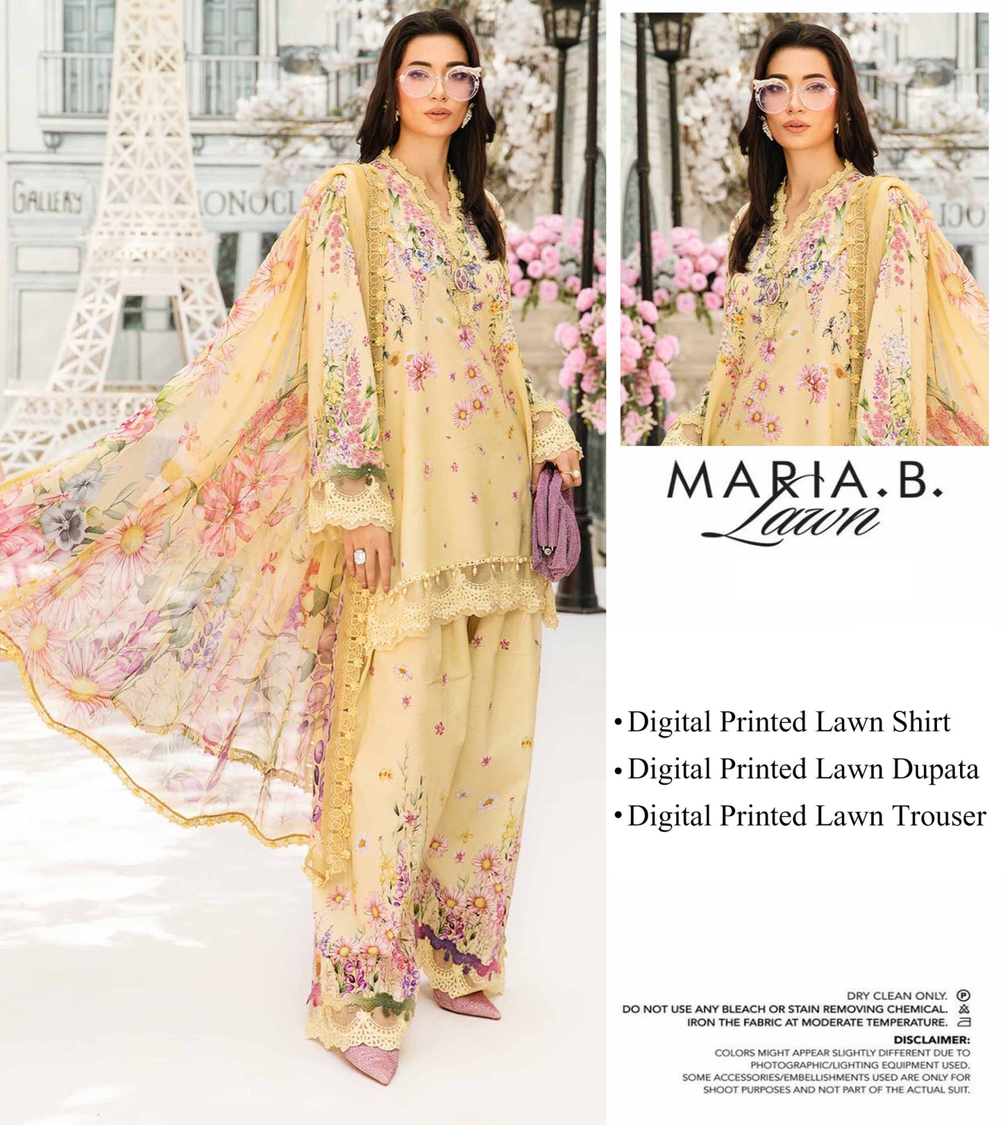 Maria.B Lawn Unstitched 3 Pieces in Wholesale Price 🔥🧡