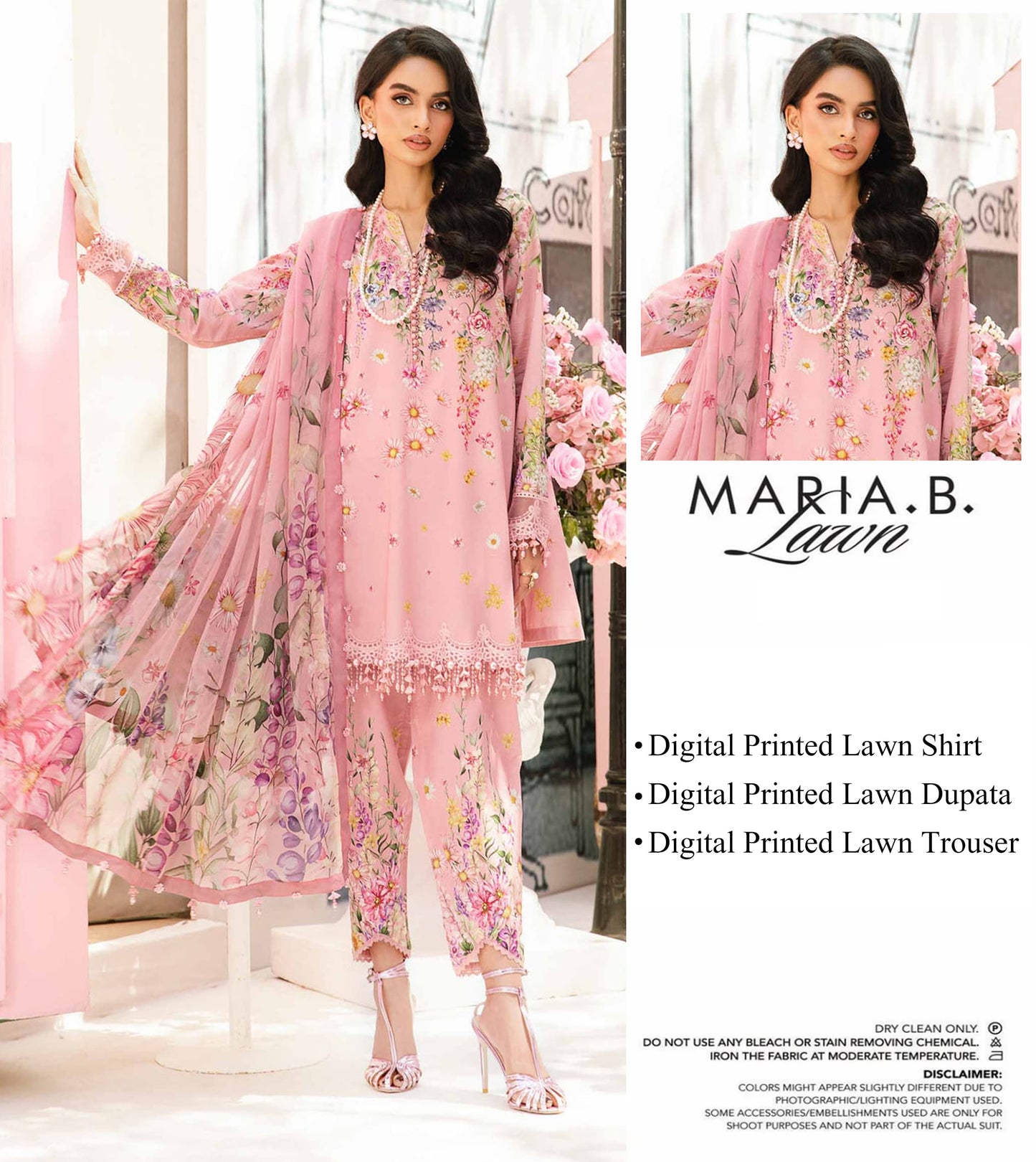 Maria.B Lawn Unstitched 3 Pieces in Wholesale Price 🔥🧡