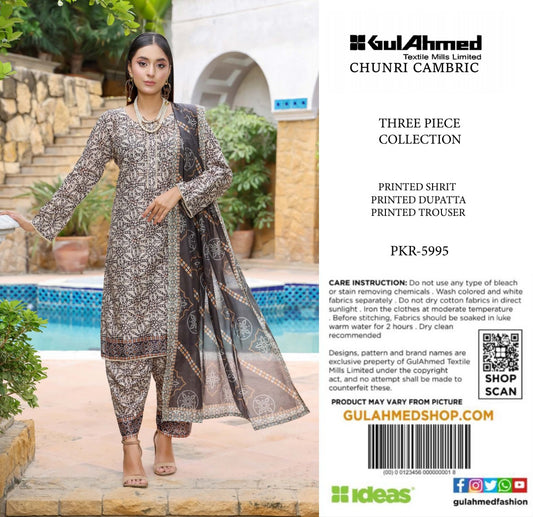 Gulahmed Chunri Lawn 3P