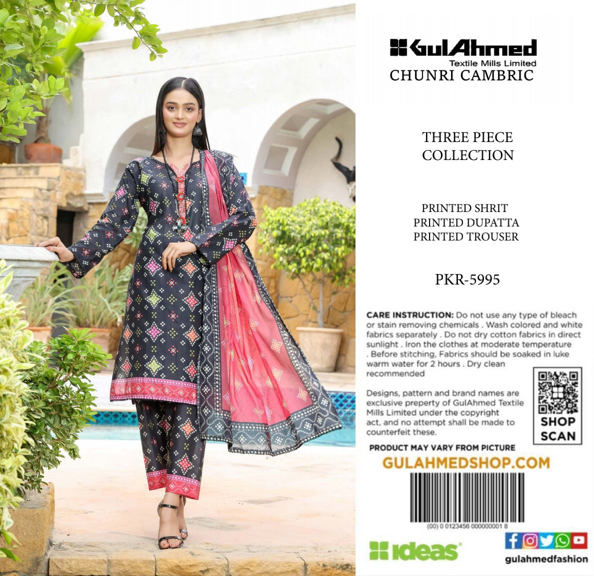 Gulahmed Chunri Lawn 3P