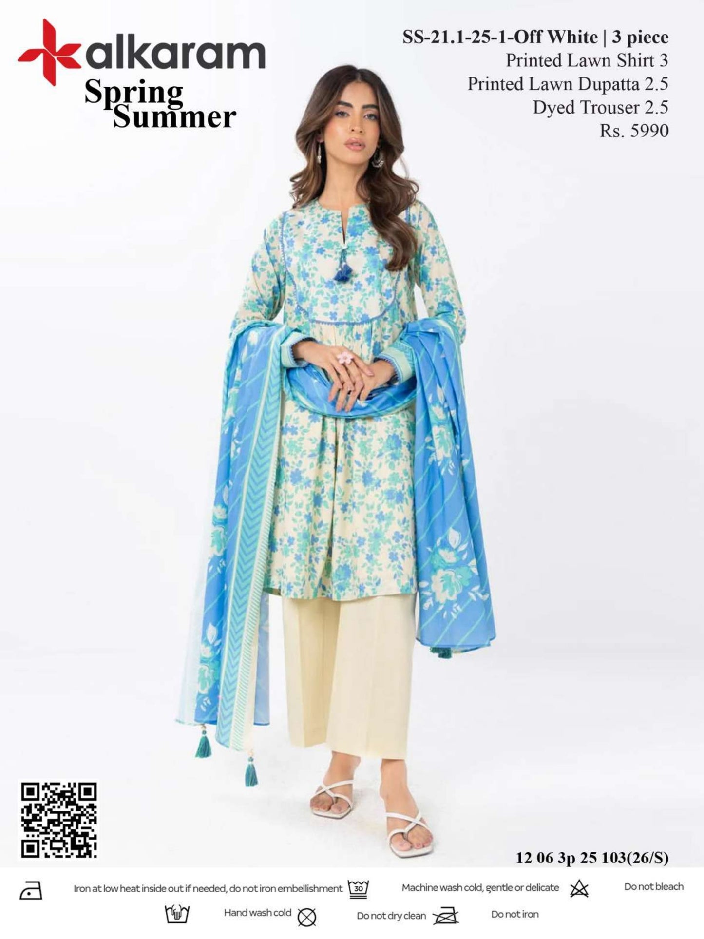 Alkaram Digital Printed Lawn 3 Piece 😉🧡