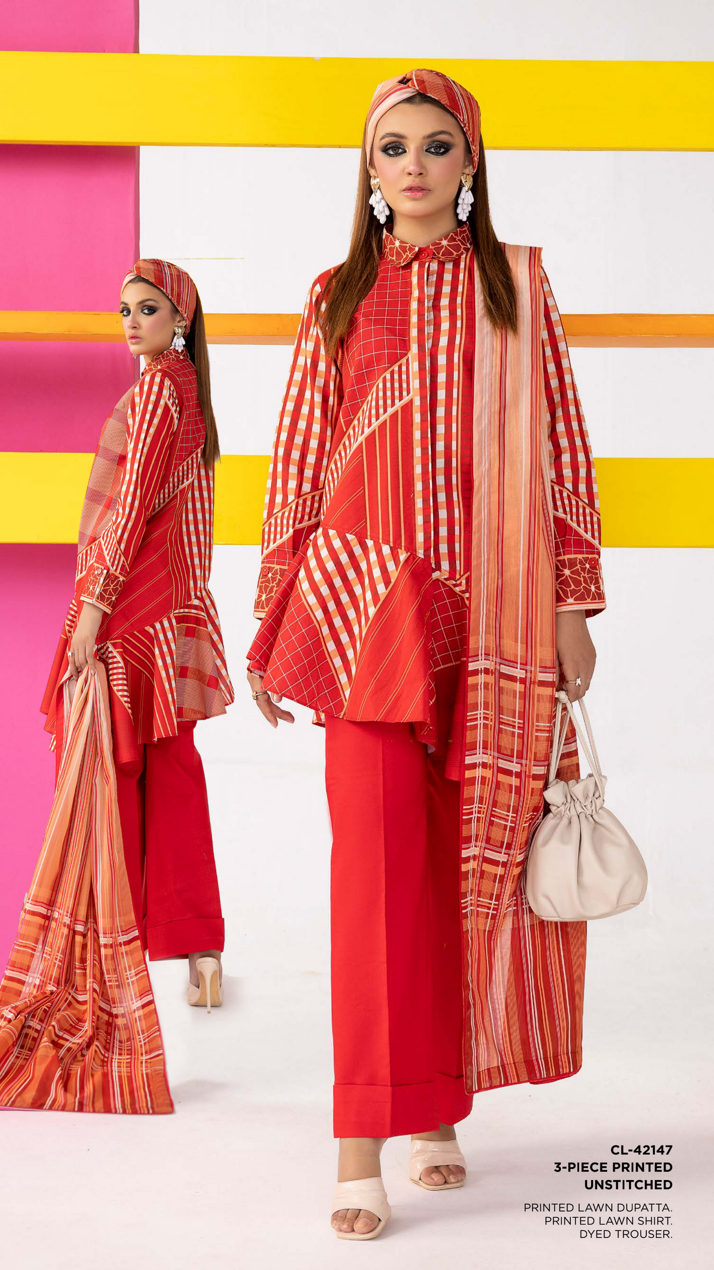 Gul Ahmed Printed Lawn Unstitched 3Pc Suit CL-42147 ππ₯β¨