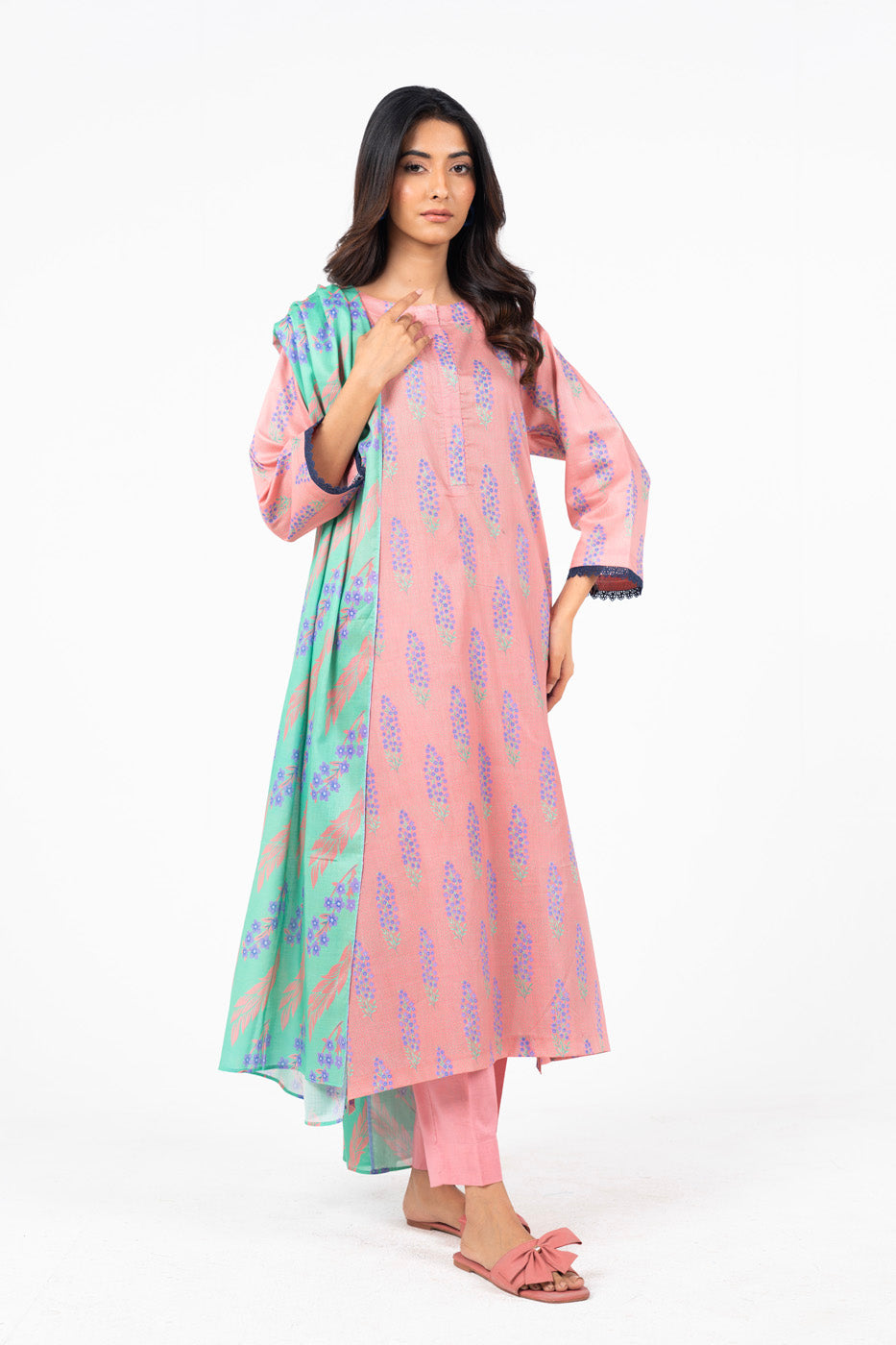 alkaram prints Digital Lawn Unstitched 3 Pieces ❤️