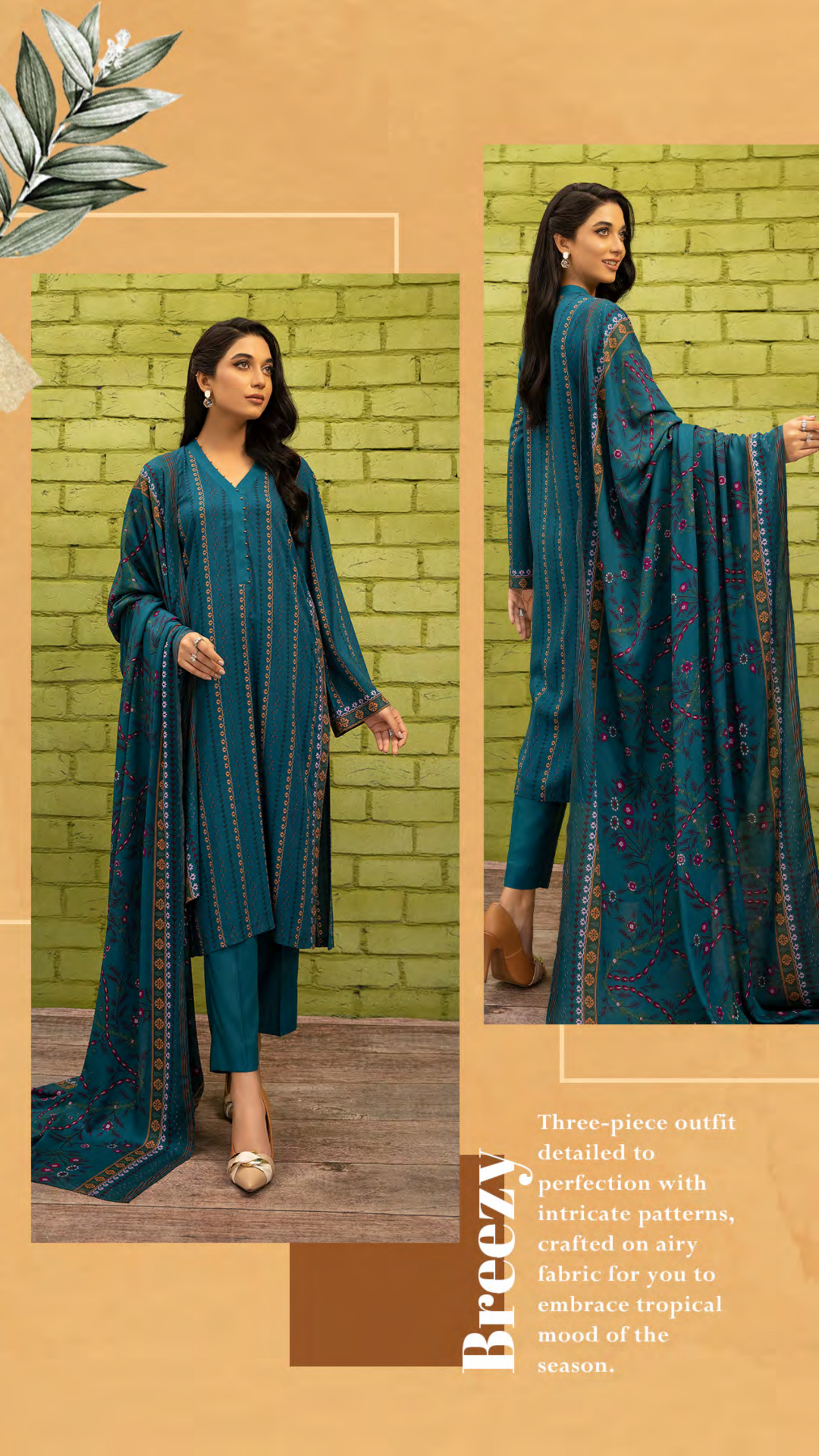 Nishat Unstitched Lawn 3 Piece ✨✅