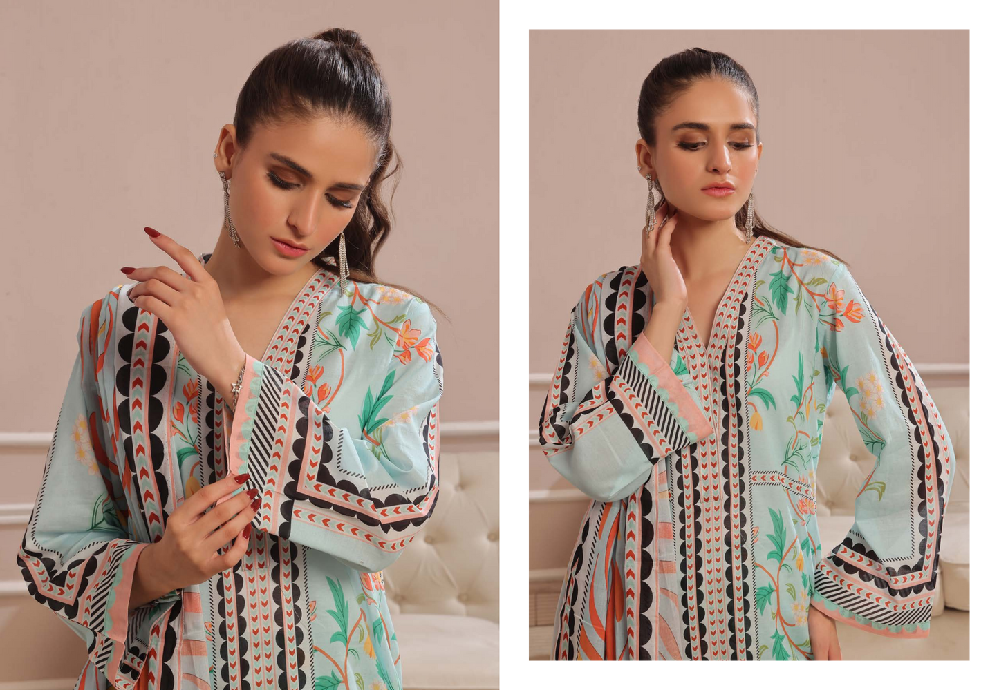 100% Original Spiendor Pop by MoosaJee Farooq Textile Lawn Unstitched 3 Pieces ❤️🔥