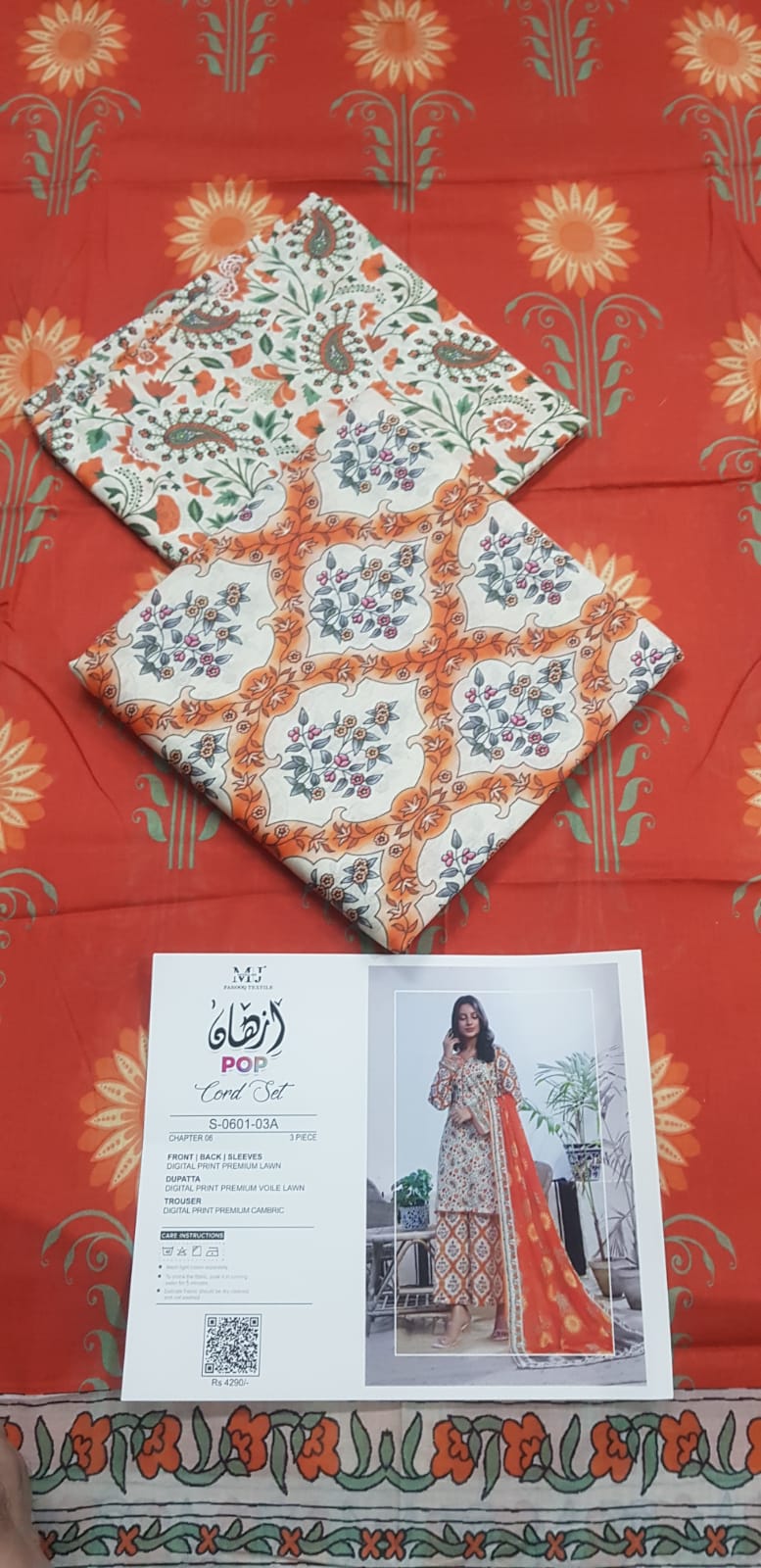 MoosaJee 100% Original Pop Series Unstitched Cord๐๐ฅ