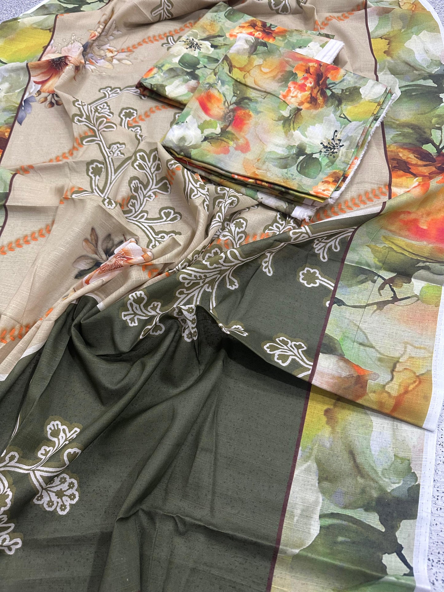 Ego Doria Lawn Unstitched AllOver 3Pcs ππ