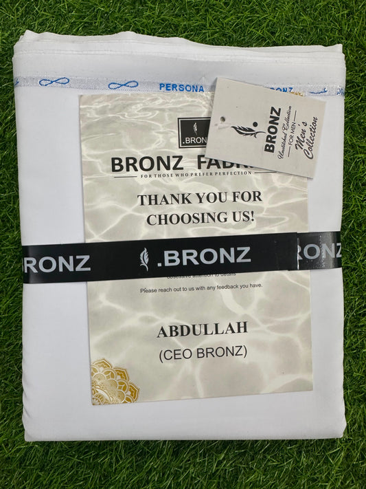 BRONZ WHITE MEN'S WASH & WEAR COLLECTION