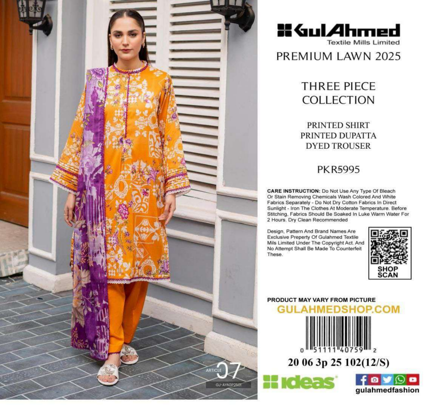 GulAhmed Lawn Unstitched 3 Pieces 👌🔥✨