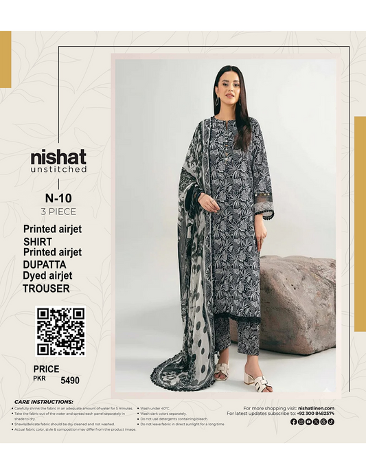 NISHAT UNSTITCHED LAWN 3PCS COLLECTION 2026 ðĨâĪïļ