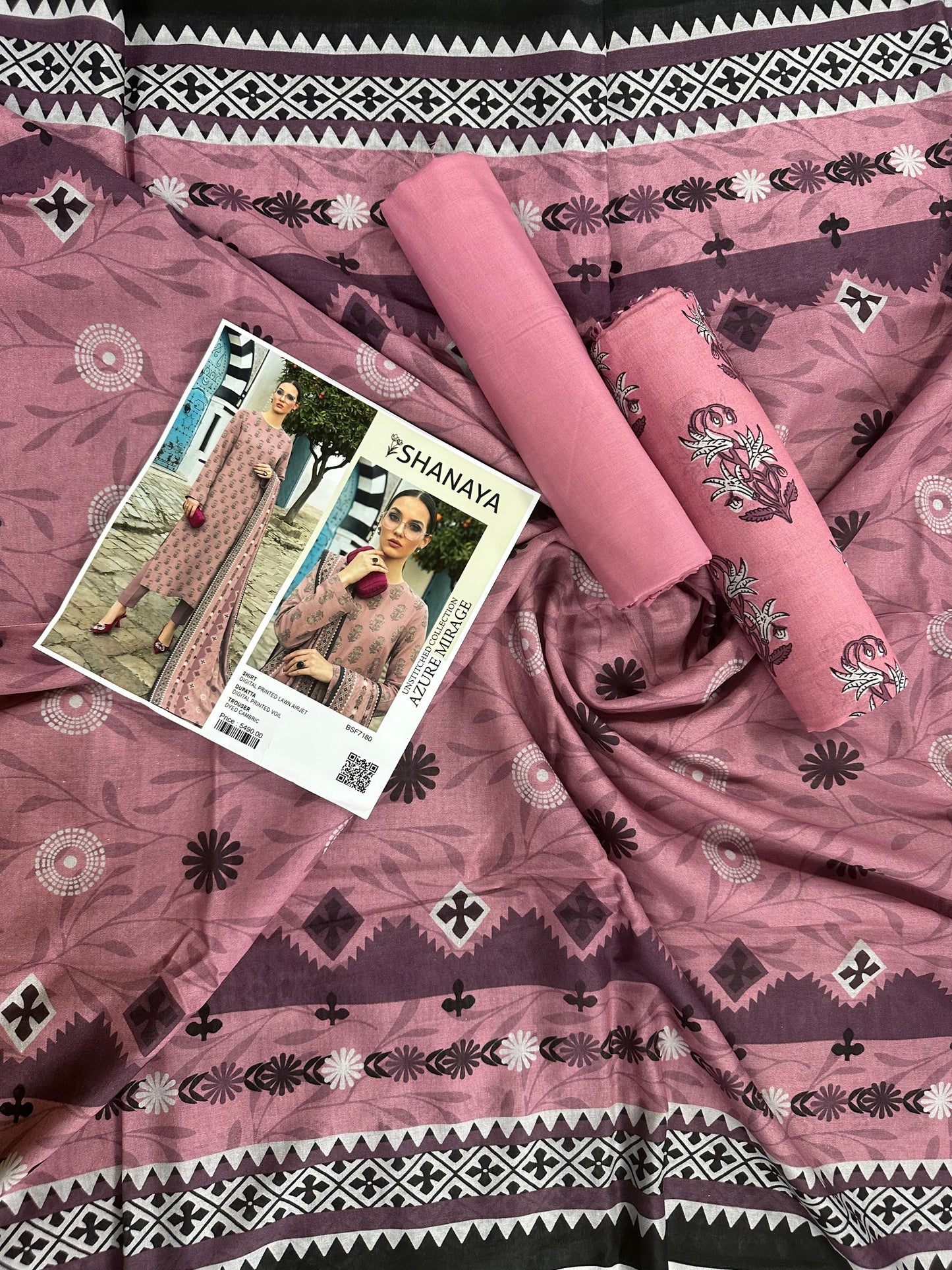 SHANAYA β AZURE MIRAGE 3PC UNSTITCHED COLLECTION