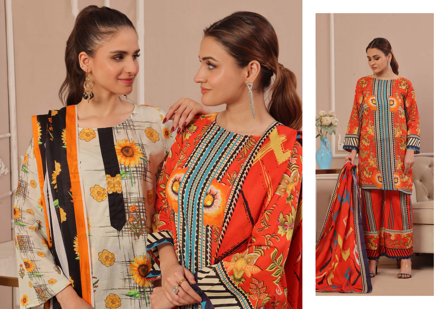 100% Original Spiendor Pop by MoosaJee Farooq Textile Lawn Unstitched 3 Pieces ❤️🔥