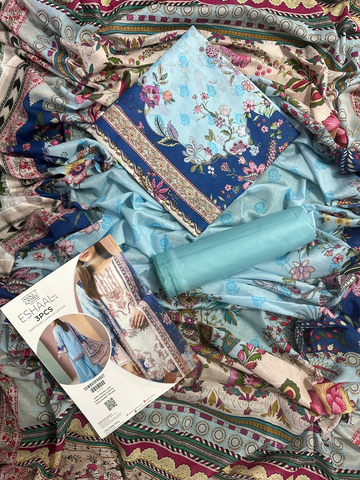 Salitex Eshal (D.C:-SSW8U3P446) 3Pcs Unstitched Printed Lawn Collection