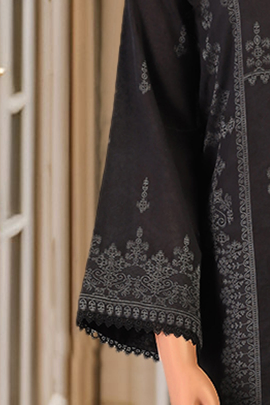 Saya Unstitched Jacquard Cotton 3 Piece