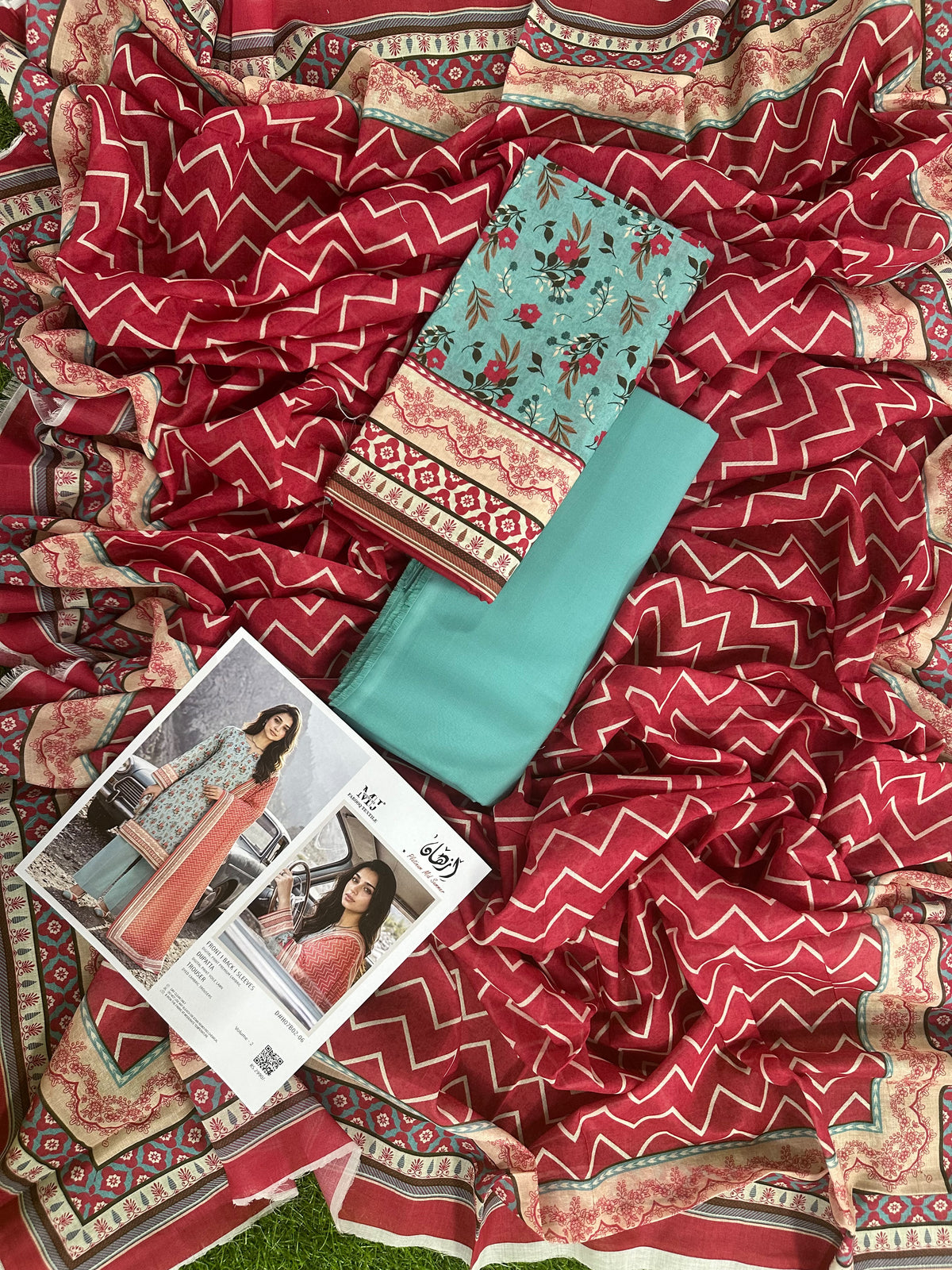 Izhaan MJ Aqua D-06 3Pcs Printed