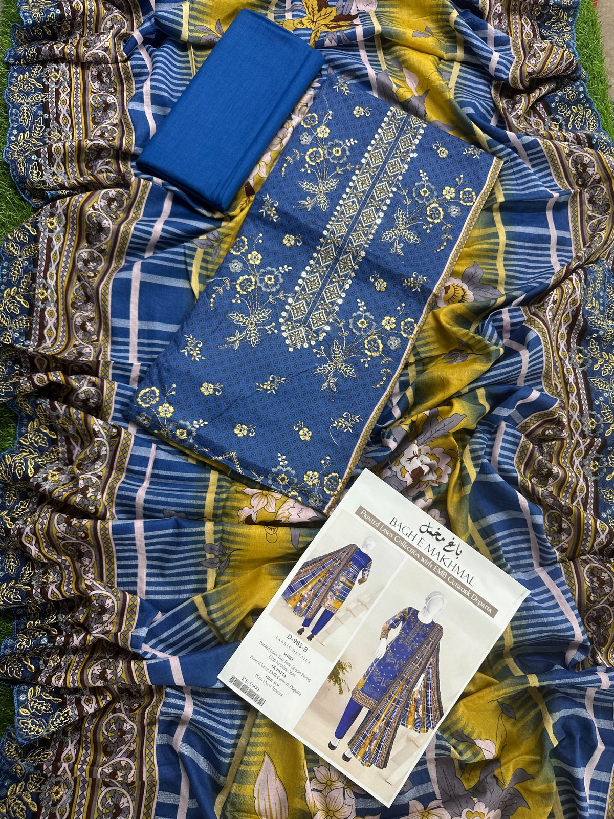Bagh e Makhmal D-983-B Embroidered 3Pcs