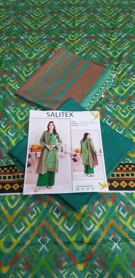 Salitex Unstitched Lawn 3P ๐ฅ