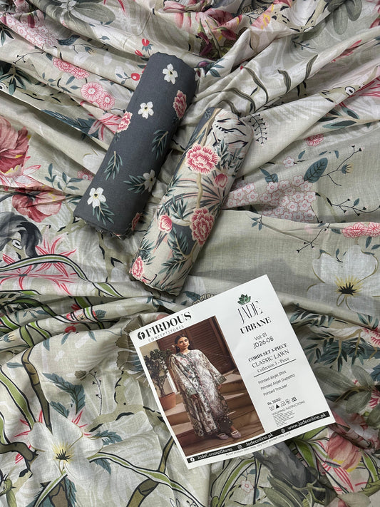 FIRDOUS JADE 18937 Lawn 3Pcs Collection