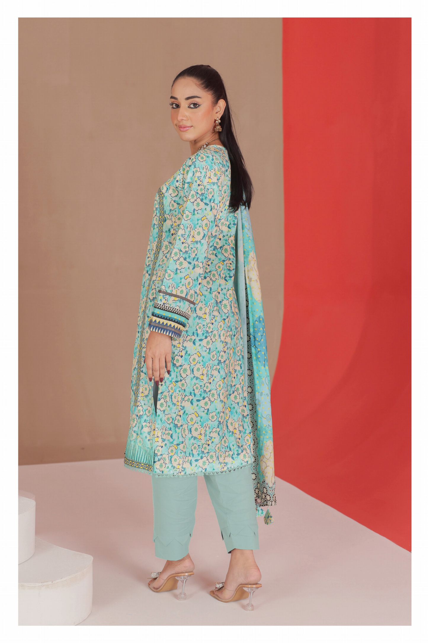 Flat 50% Off Lamisah Jade Broshia Jacquard 100% Original Lawn Unstitched in Wholesale π₯³π―β