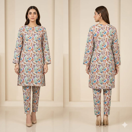 EGO 5MTR – DAABI Digital Printed All-Over 2-Piece Suit Unstitched Collection
