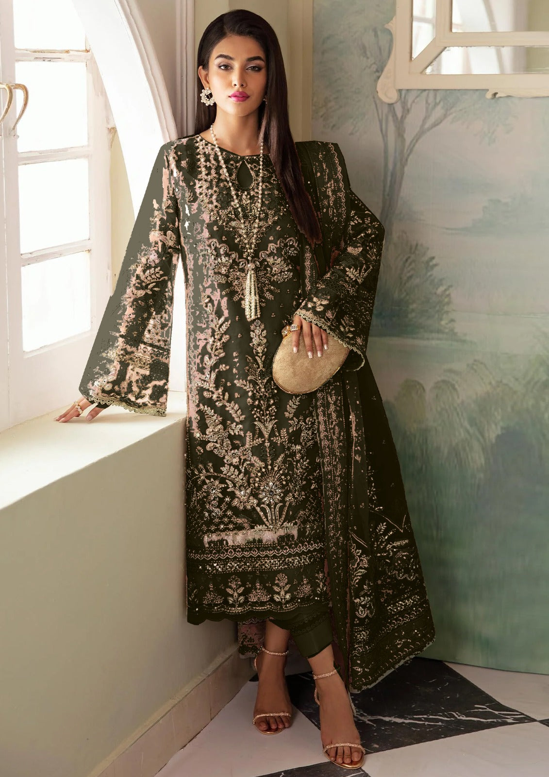 Buy Unstitched Luxury Embroidered Fancy ChickenKari 3 Piece in Wholesale Price โ
๐ฏ