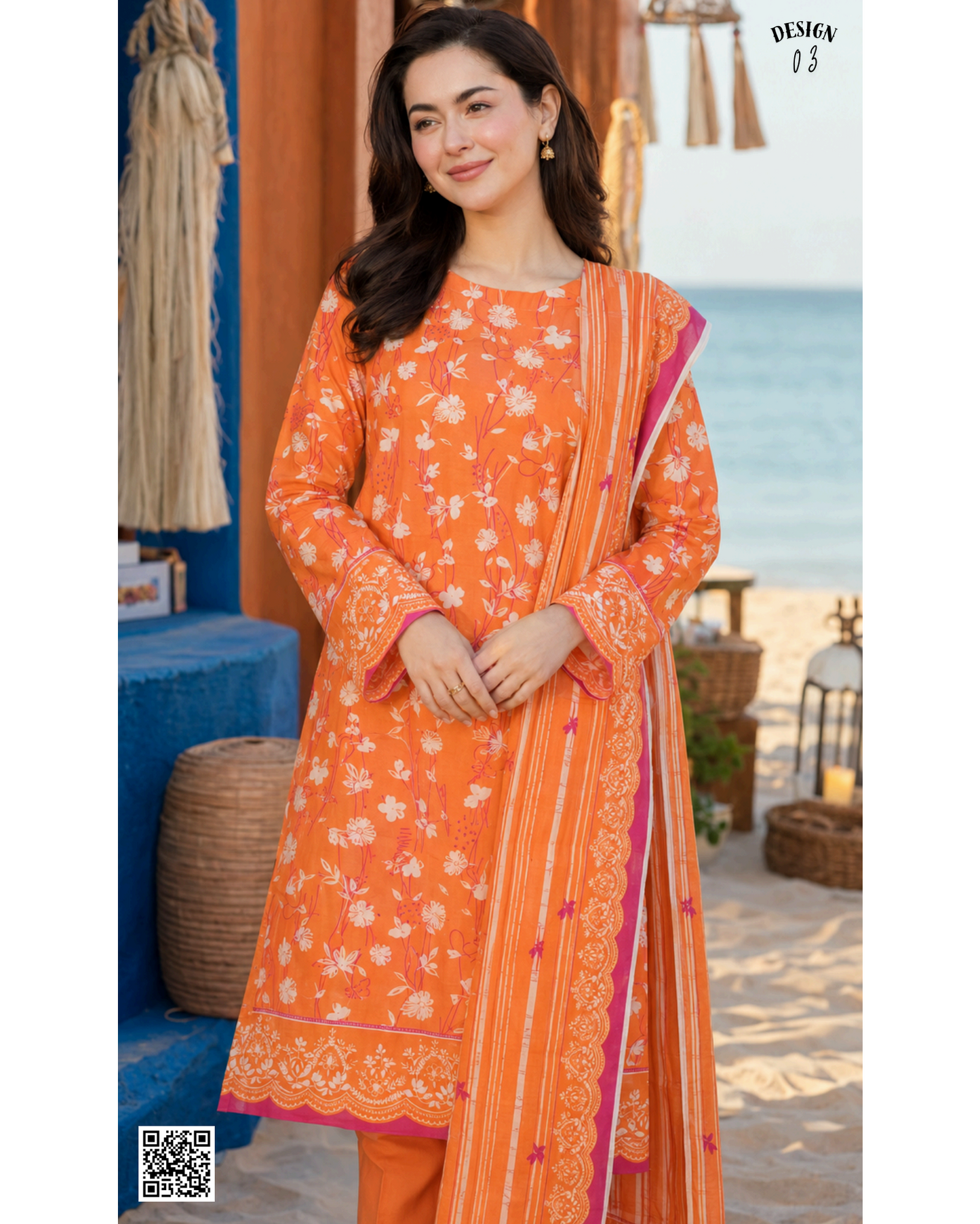 ZAMAN PRINTED UNSTITCHED 3PCS COLLECTION
