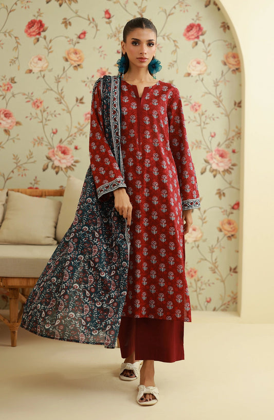 β¨ORIENT 100% ORIGINAL Unstitched Lawn 3 Pieceβ¨ Design #OTL-25-539