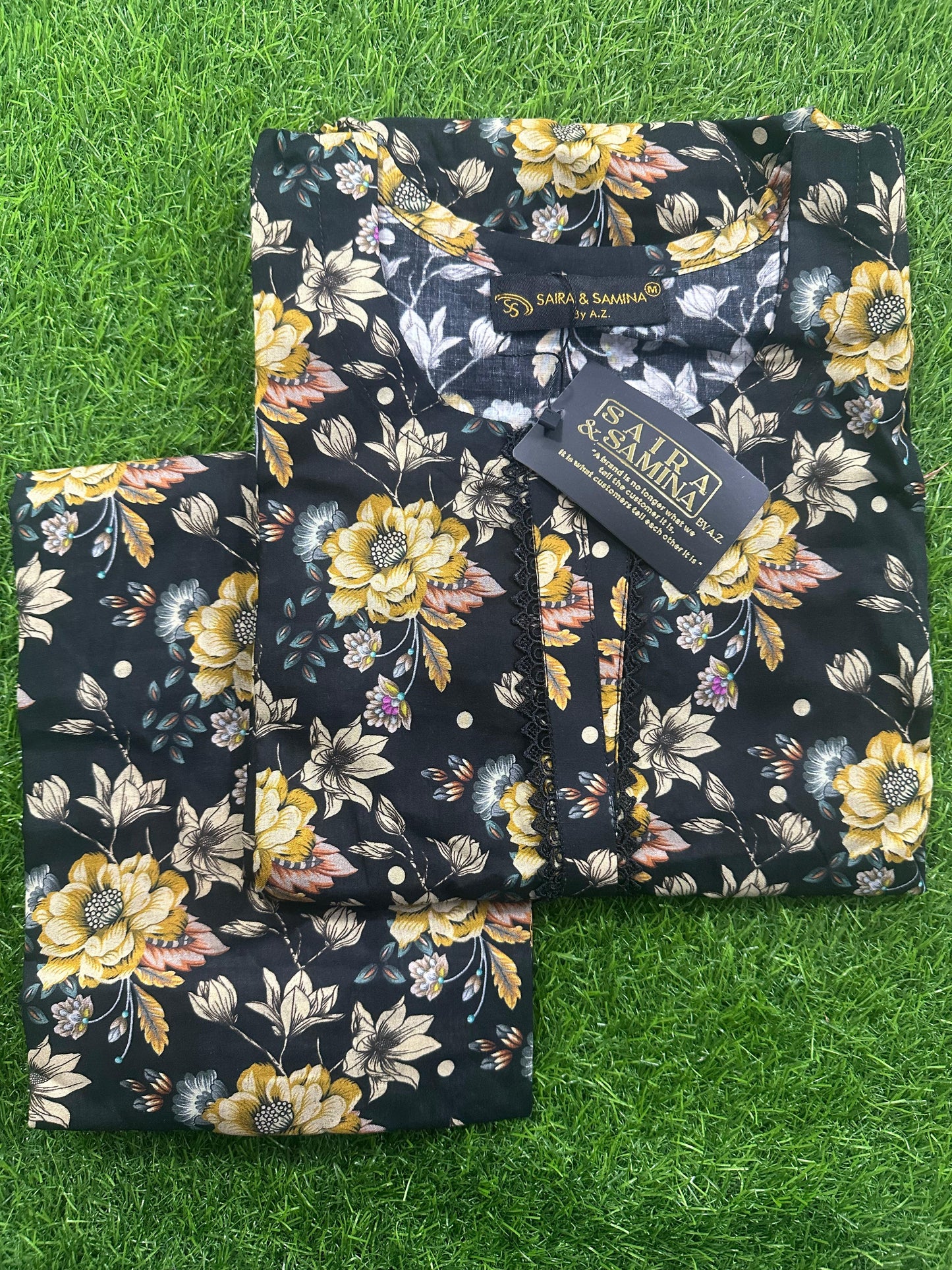 Saira & Samina Stitched CORDSET 2PCs Pure Lawn β Ready to Wear Collection