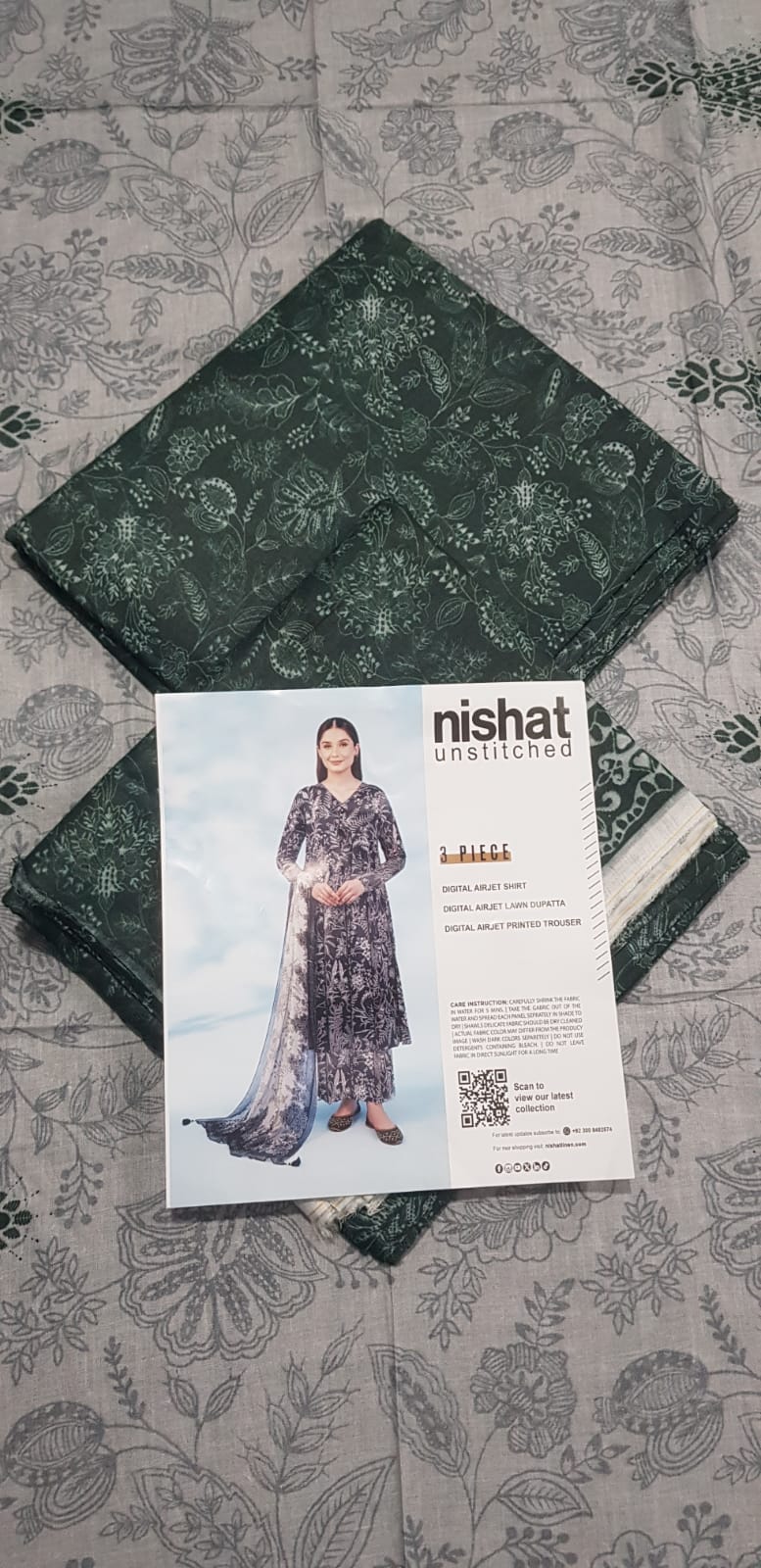 Nishat Lawn Un-Stitched 3P 2025