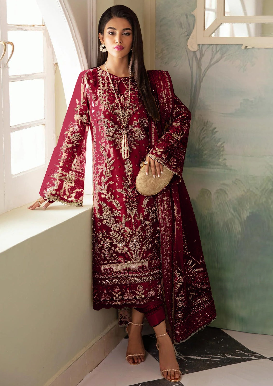 Buy Unstitched Luxury Embroidered Fancy ChickenKari 3 Piece in Wholesale Price โ
๐ฏ