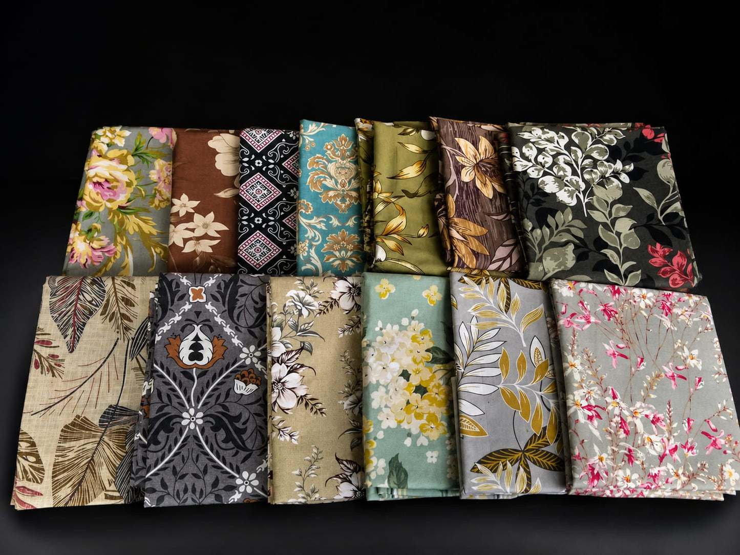 Salonika Randomly Full Printed King Size Bedsheets Collection