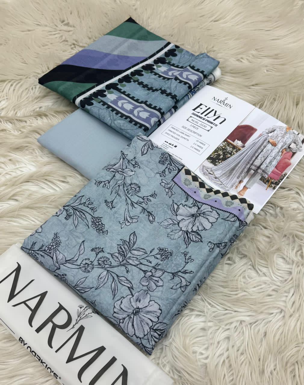 NARMIN Ellyn 100% Original Unstitched Lawn β€οΈ by NARKINS