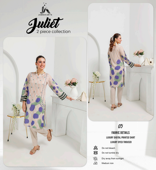 Juliet (S+T) Series 2Pcs Collection By Jawed Arts®️ Design No: 5