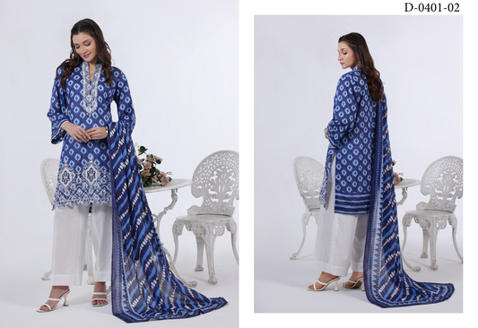 Luxury Summer Collection
APPLIQUE KARI BY MOOSAJEE Design# D-0401-02
