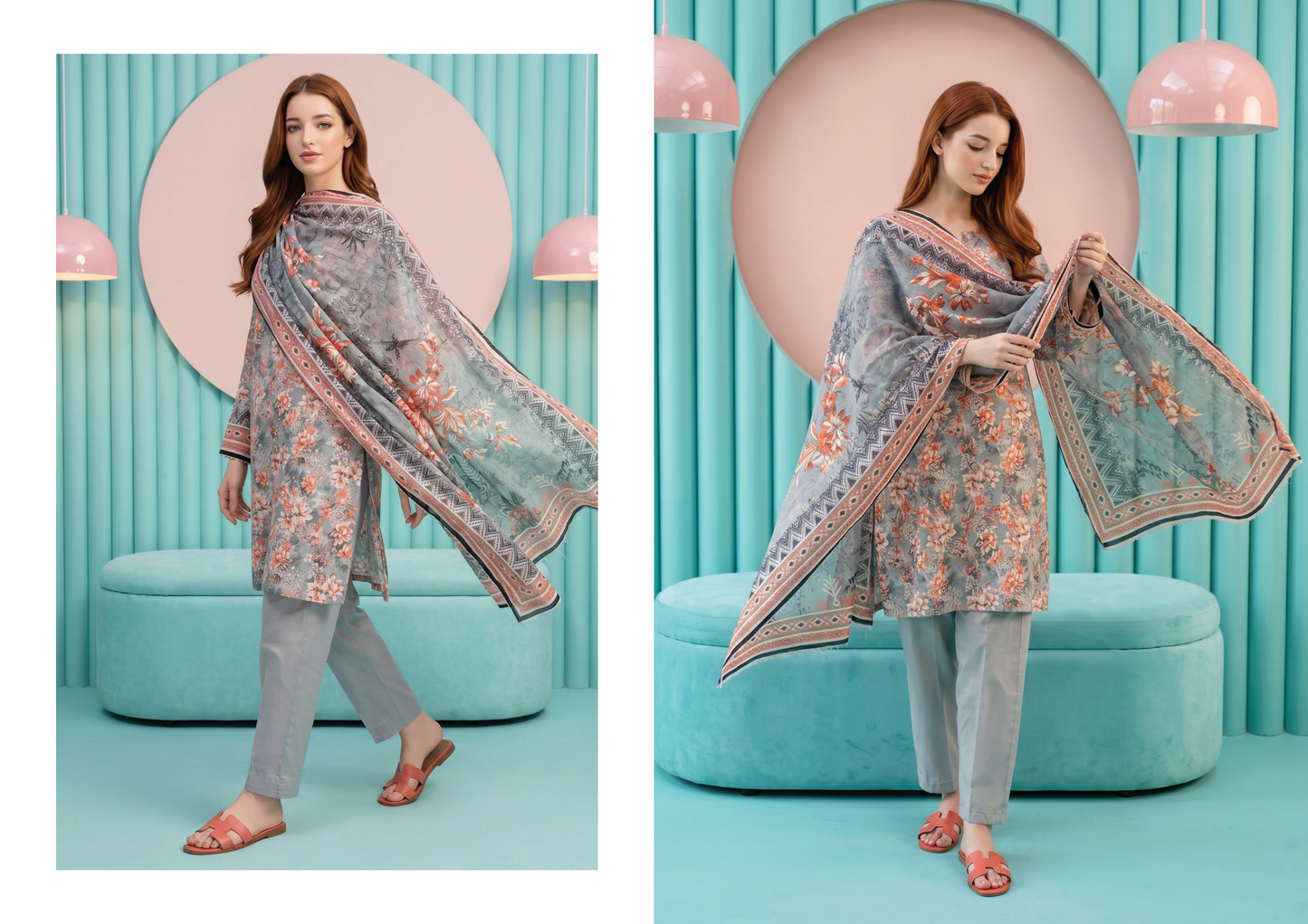 SALINA D-05 DIGITAL PRINTED LAWN 3PCS